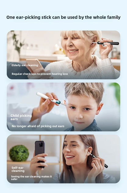Clearyn™ — Nettoyeur d'oreilles avec caméra HD