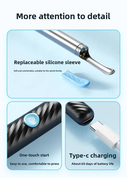 Clearyn™ — Nettoyeur d'oreilles avec caméra HD