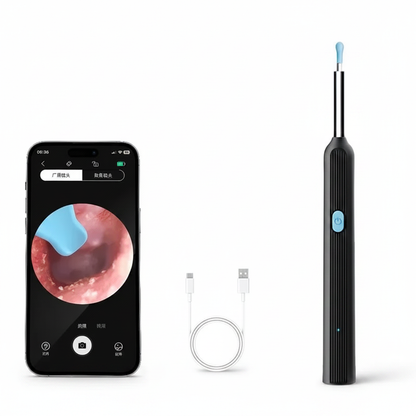 Nettoyeur d'oreilles avec caméra HD - centré